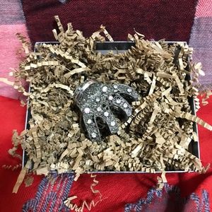 Nordstrom Pewter Silver Metal Hair Clip Claw NEW